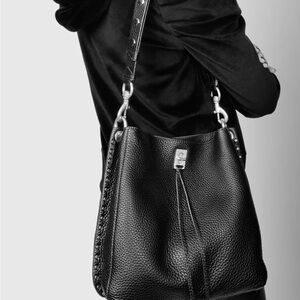 Rebecca Minkoff Black Leather Darren Shoulder Bag
